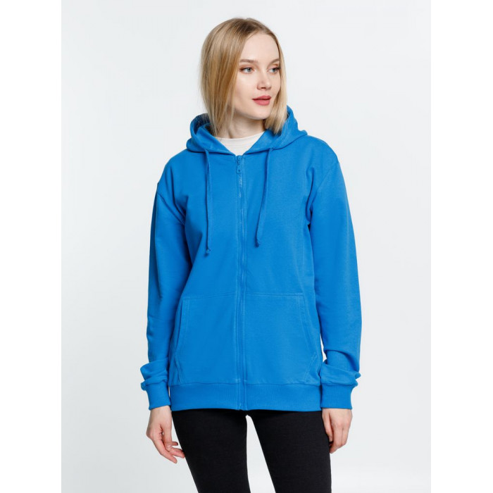 Толстовка на молнии с капюшоном Siverga 2.0, бирюзовая, размер 4XL