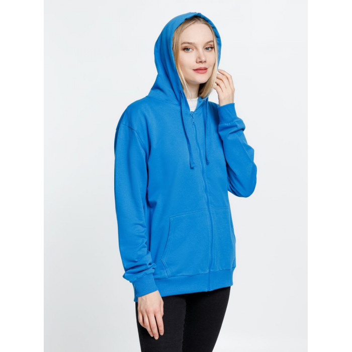 Толстовка на молнии с капюшоном Siverga 2.0, бирюзовая, размер 4XL