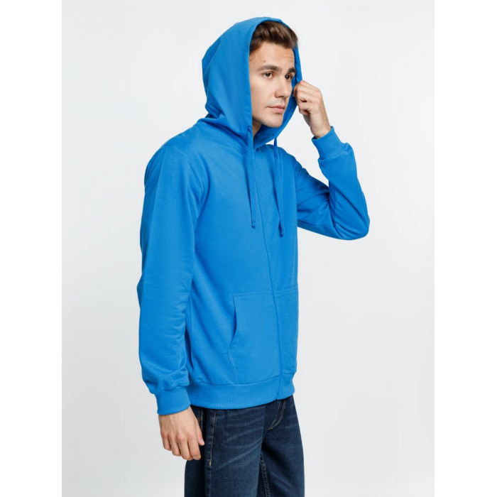 Толстовка на молнии с капюшоном Siverga 2.0, бирюзовая, размер 4XL