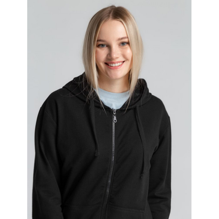 Толстовка на молнии с капюшоном Siverga 2.0, черная, размер 5XL