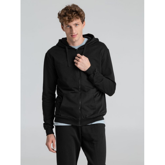 Толстовка на молнии с капюшоном Siverga 2.0, черная, размер 5XL