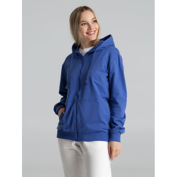 Толстовка на молнии с капюшоном Siverga 2.0, ярко-синяя, размер 5XL