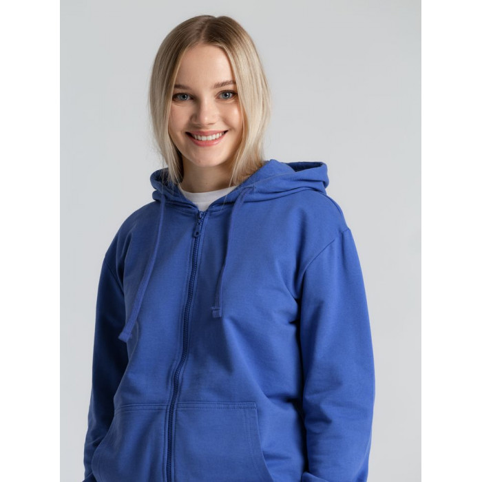 Толстовка на молнии с капюшоном Siverga 2.0, ярко-синяя, размер 5XL
