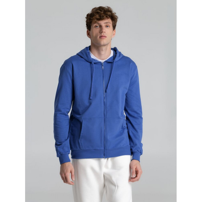 Толстовка на молнии с капюшоном Siverga 2.0, ярко-синяя, размер 5XL