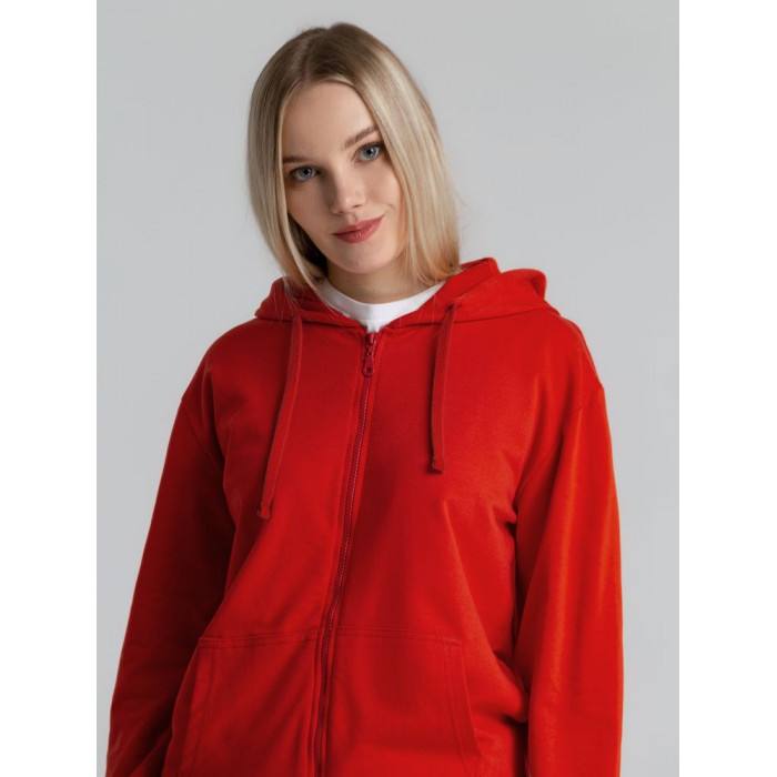 Толстовка на молнии с капюшоном Siverga 2.0, красная, размер 4XL