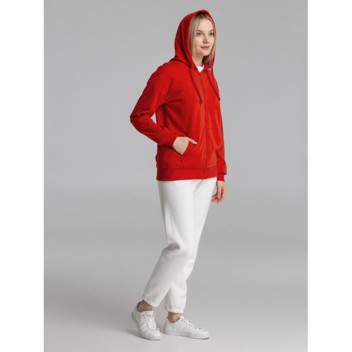 Толстовка на молнии с капюшоном Siverga 2.0, красная, размер 4XL