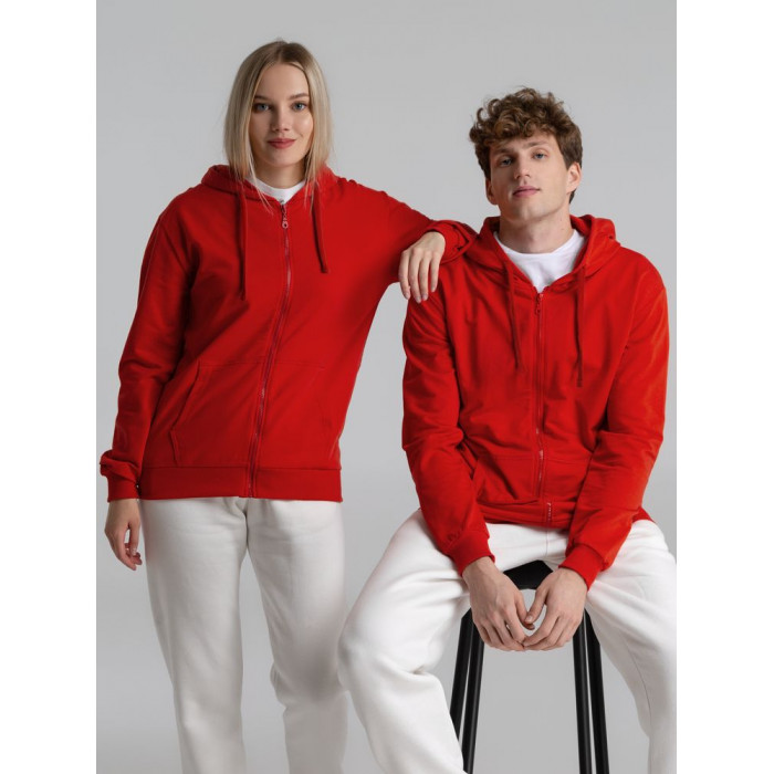 Толстовка на молнии с капюшоном Siverga 2.0, красная, размер 4XL