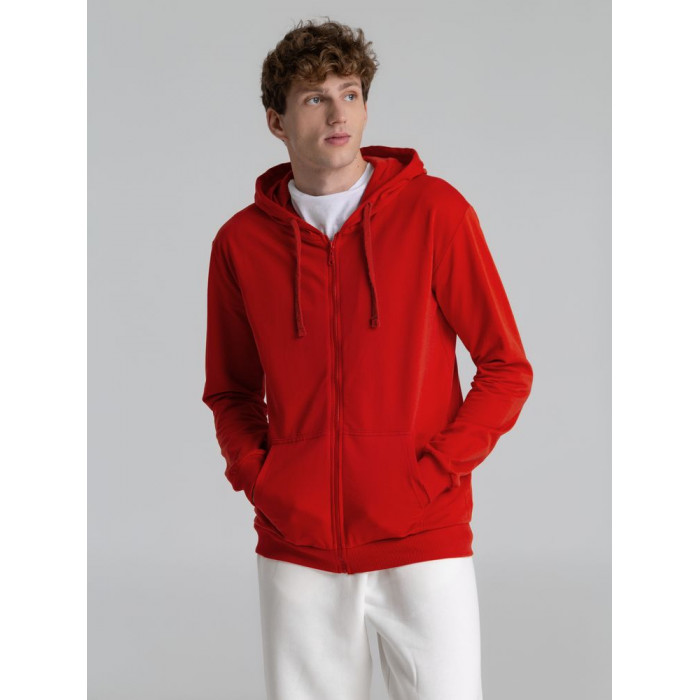 Толстовка на молнии с капюшоном Siverga 2.0, красная, размер 4XL
