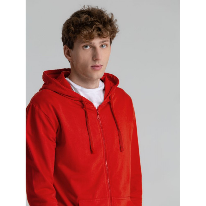 Толстовка на молнии с капюшоном Siverga 2.0, красная, размер 4XL