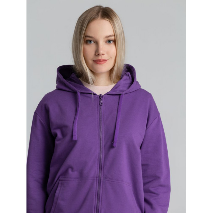 Толстовка на молнии с капюшоном Siverga 2.0, фиолетовая, размер 4XL