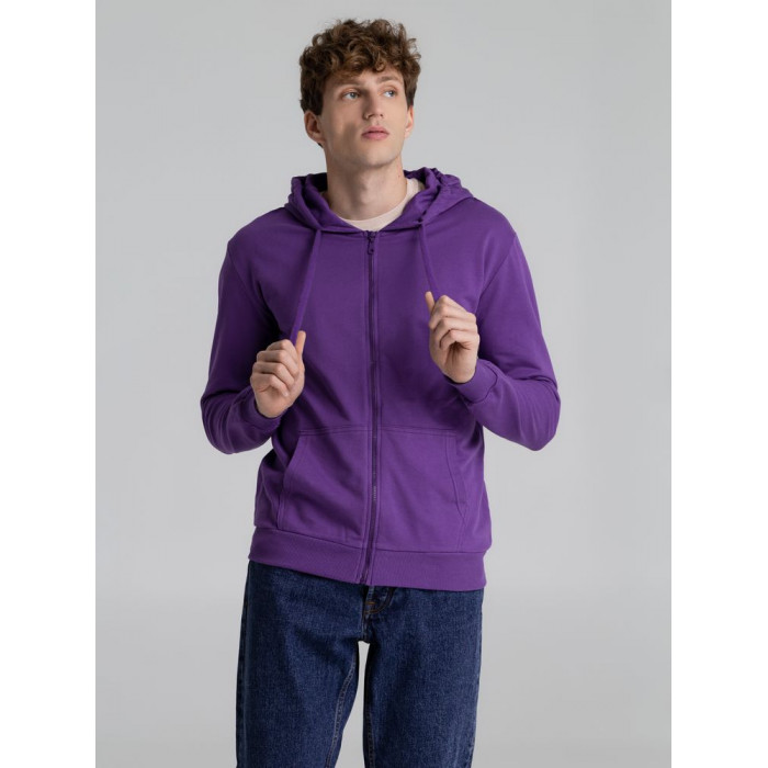 Толстовка на молнии с капюшоном Siverga 2.0, фиолетовая, размер 4XL