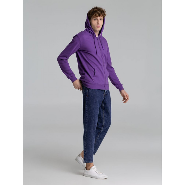 Толстовка на молнии с капюшоном Siverga 2.0, фиолетовая, размер 4XL