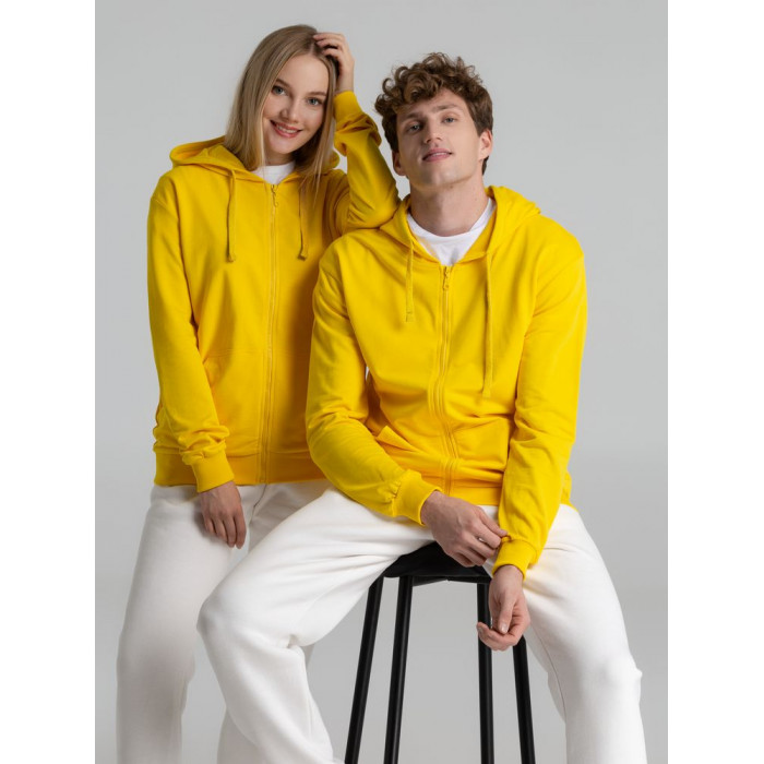 Толстовка на молнии с капюшоном Siverga 2.0, желтая, размер 4XL