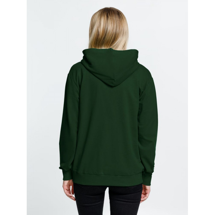 Толстовка на молнии с капюшоном Siverga 2.0, темно-зеленая, размер 4XL