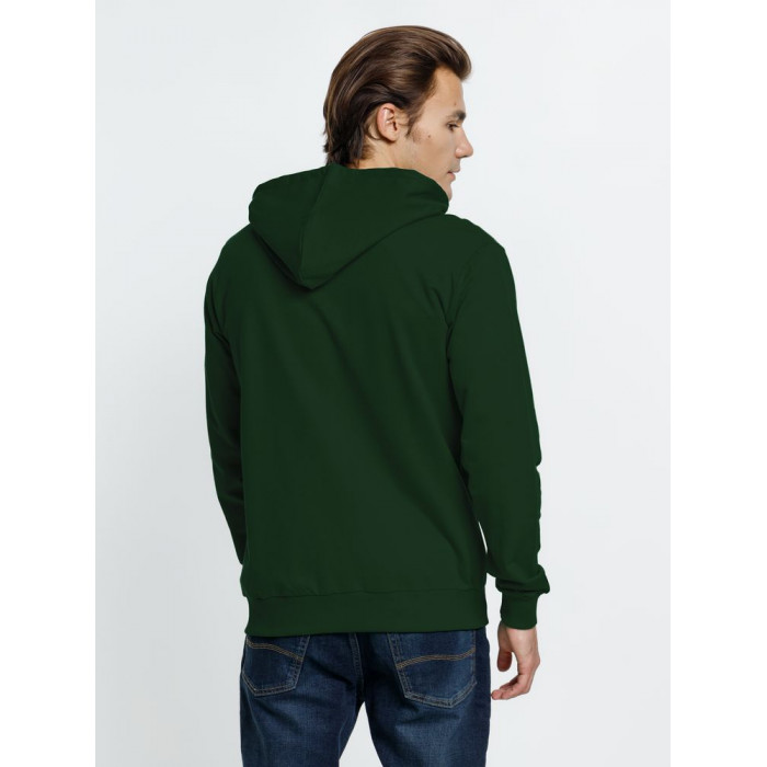 Толстовка на молнии с капюшоном Siverga 2.0, темно-зеленая, размер 4XL