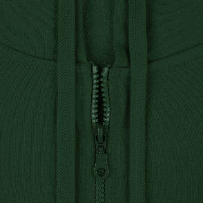 Толстовка на молнии с капюшоном Siverga 2.0, темно-зеленая, размер 4XL