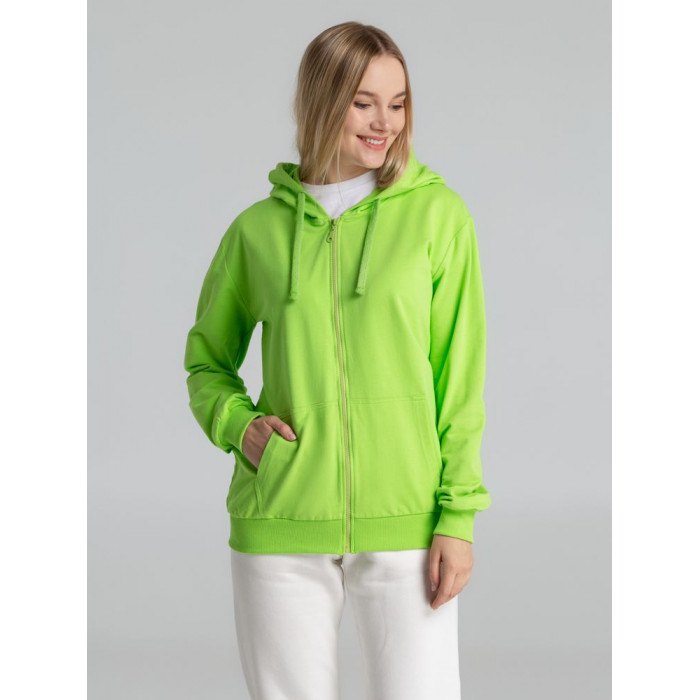Толстовка на молнии с капюшоном Siverga 2.0, зеленое яблоко, размер 4XL