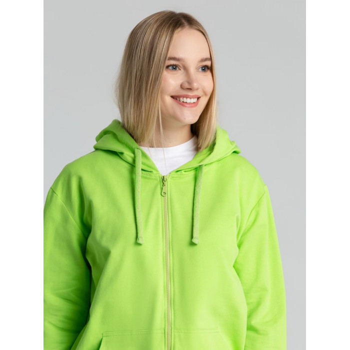 Толстовка на молнии с капюшоном Siverga 2.0, зеленое яблоко, размер 4XL