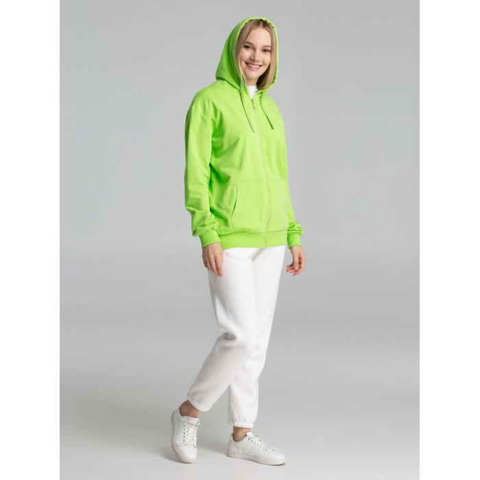 Толстовка на молнии с капюшоном Siverga 2.0, зеленое яблоко, размер 4XL