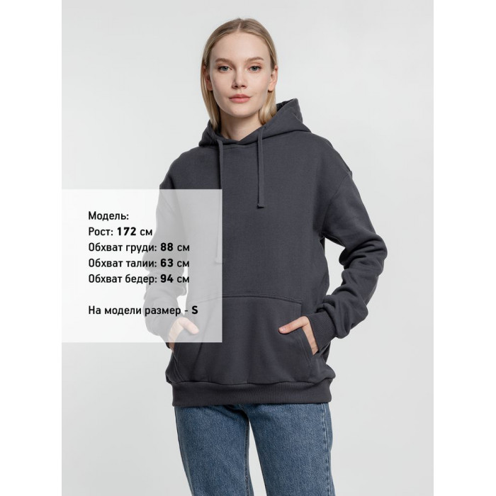 Худи Kirenga Heavy 2.0, темно-серое (графит), размер XS