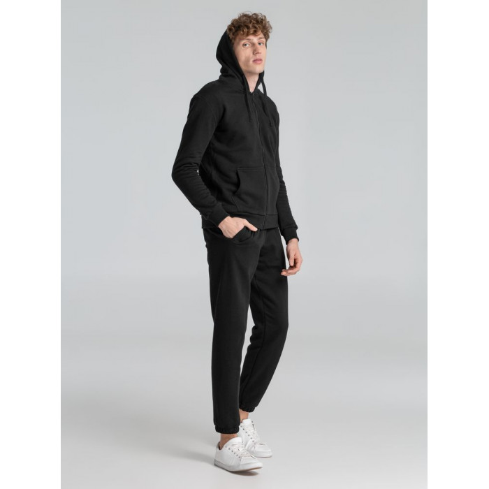 Толстовка на молнии с капюшоном Siverga Heavy 2.0, черная, размер 5XL