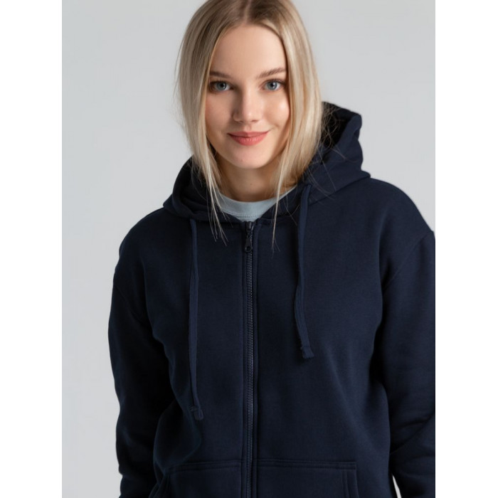 Толстовка на молнии с капюшоном Siverga Heavy 2.0, темно-синяя, размер 5XL