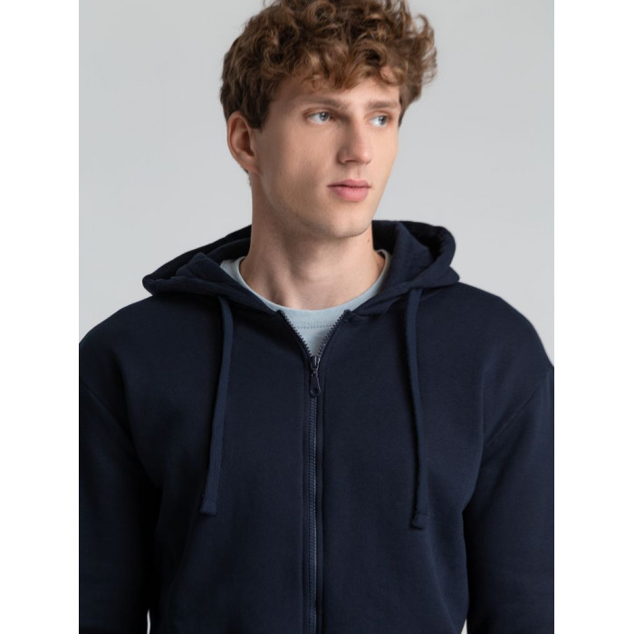 Толстовка на молнии с капюшоном Siverga Heavy 2.0, темно-синяя, размер 5XL