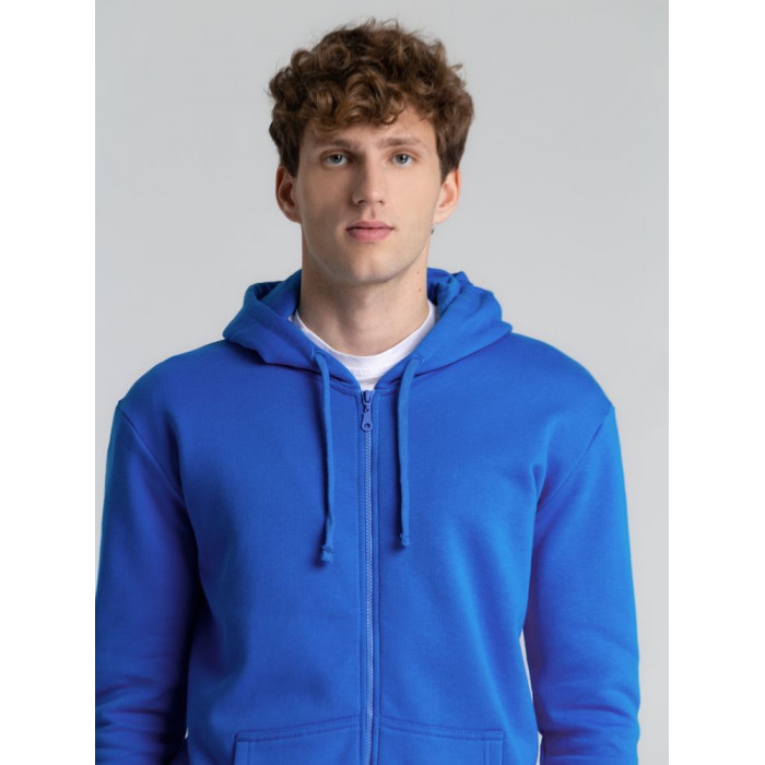 Толстовка на молнии с капюшоном Siverga Heavy 2.0, ярко-синяя, размер 5XL
