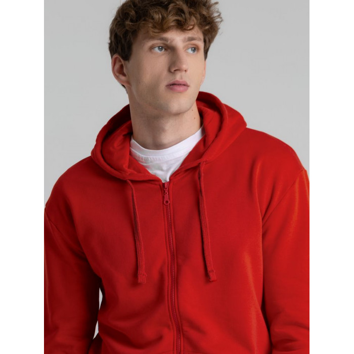 Толстовка на молнии с капюшоном Siverga Heavy 2.0, красная, размер 4XL