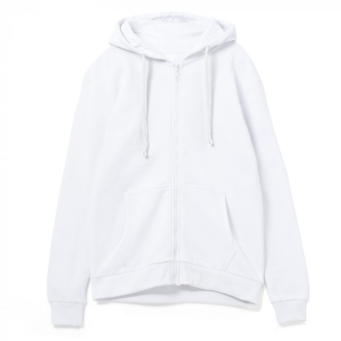 Толстовка на молнии с капюшоном Siverga Heavy 2.0, белая, размер 5XL