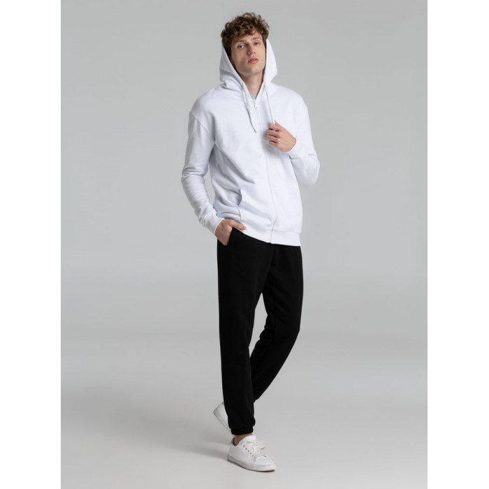Толстовка на молнии с капюшоном Siverga Heavy 2.0, белая, размер 5XL