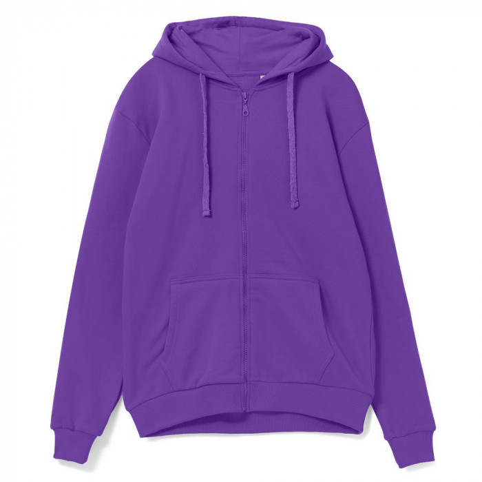 Толстовка на молнии с капюшоном Siverga Heavy 2.0, фиолетовая, размер 4XL