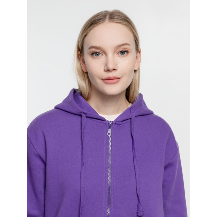 Толстовка на молнии с капюшоном Siverga Heavy 2.0, фиолетовая, размер 4XL