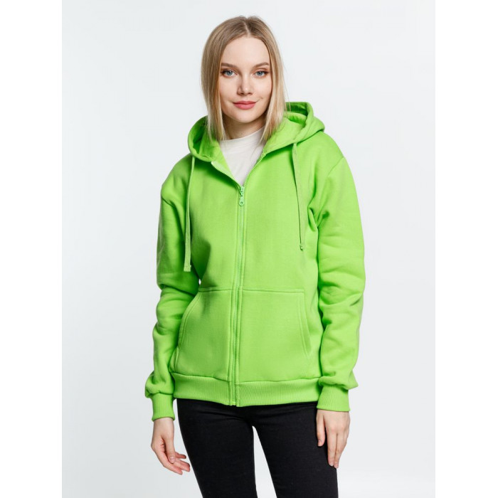 Толстовка на молнии с капюшоном Siverga Heavy 2.0, зеленое яблоко, размер 4XL