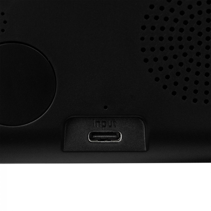 Станция беспроводной зарядки с часами Electron, ver.2, черная