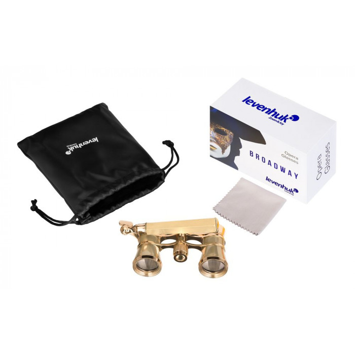Театральный бинокль-лорнет Broadway 325E, золотистый
