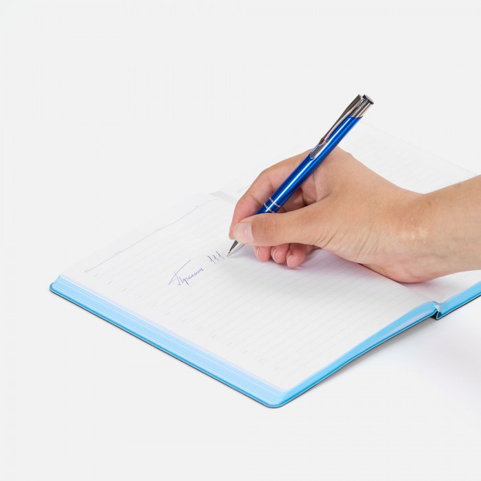 Ручка шариковая Keskus, ярко-синяя