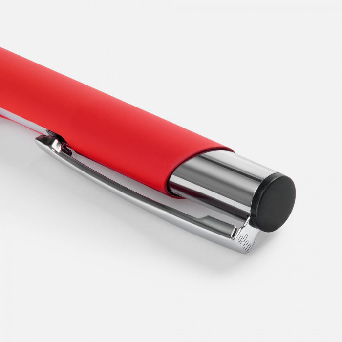 Ручка шариковая Keskus Soft Touch, красная