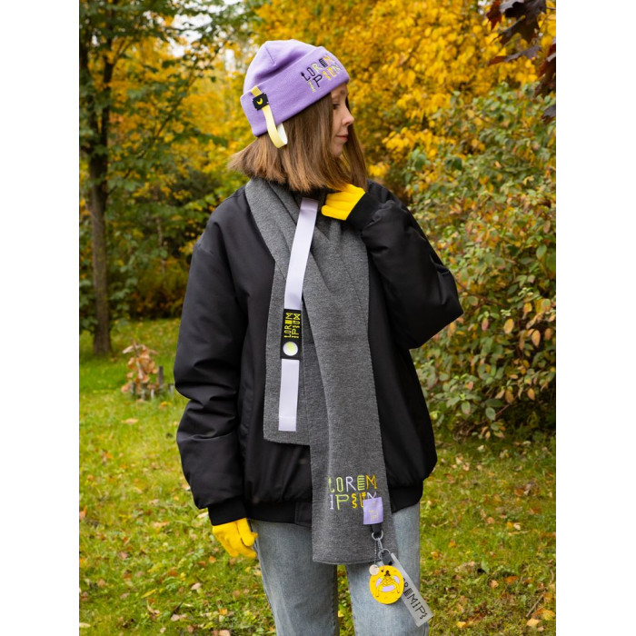 Шарф Urban Flow, темно-серый меланж