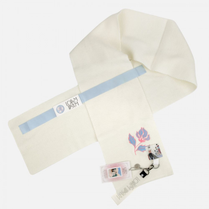 Шарф Urban Flow, молочно-белый