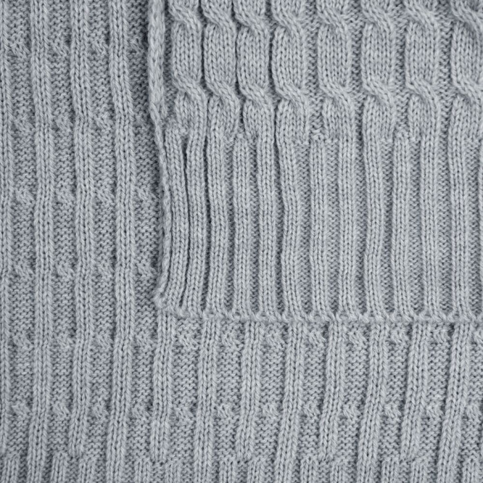 Плед Slumberland, серебристо-серый меланж
