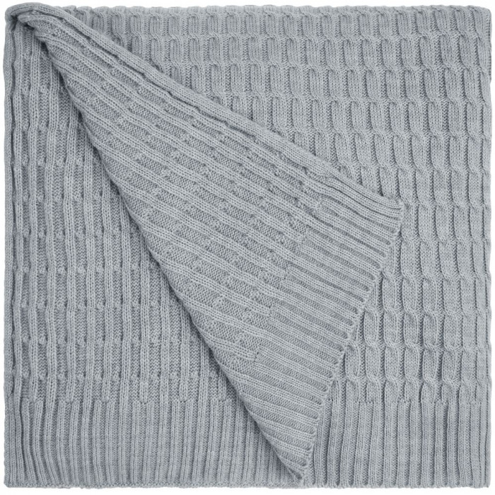 Плед Slumberland, серебристо-серый меланж