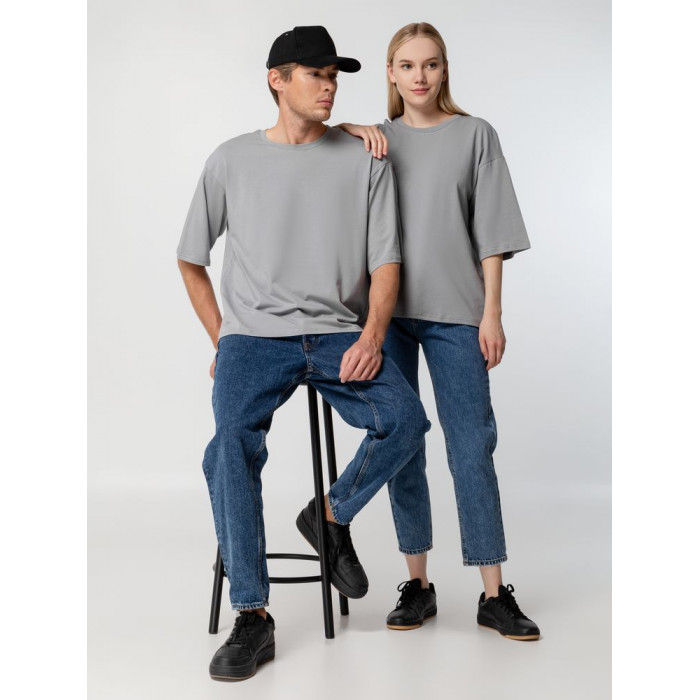 Футболка унисекс оверсайз Street Vibes, серая, размер XL/XXL