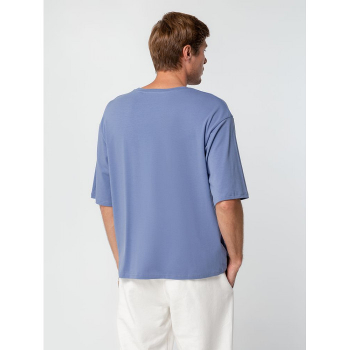 Футболка унисекс оверсайз Street Vibes, синяя (лавандовая), размер M/L