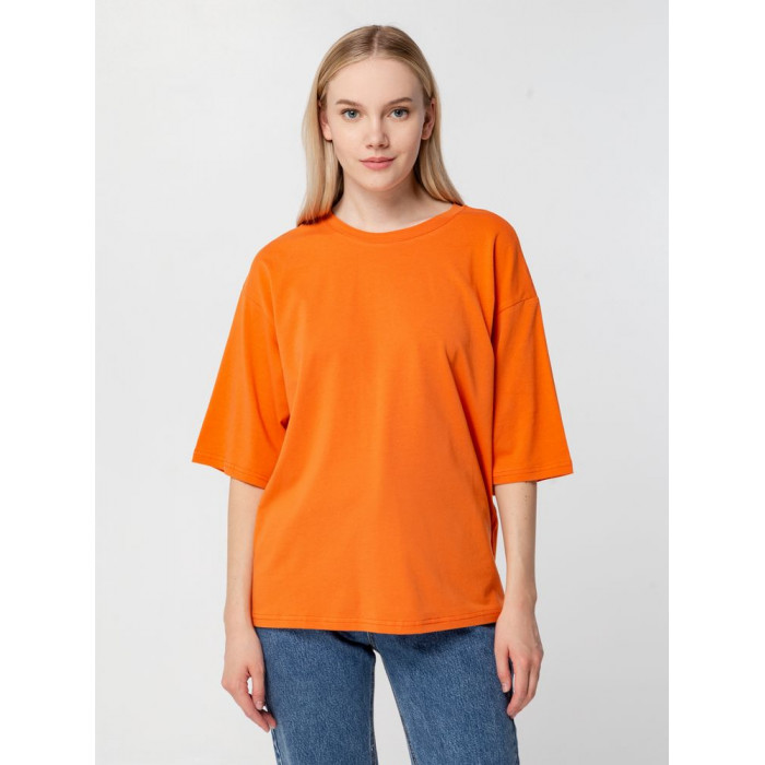 Футболка унисекс оверсайз Street Vibes, оранжевая, размер XL/XXL