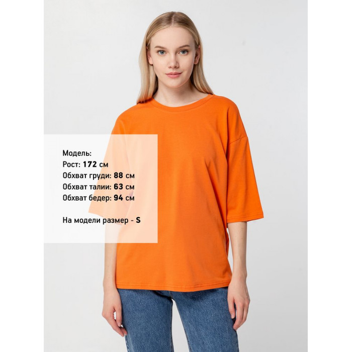 Футболка унисекс оверсайз Street Vibes, оранжевая, размер XL/XXL