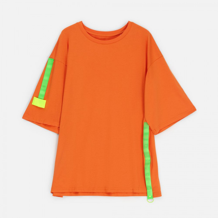 Футболка унисекс оверсайз Street Vibes, оранжевая, размер XL/XXL