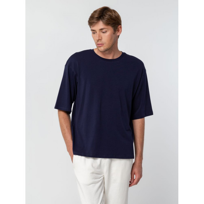 Футболка унисекс оверсайз Street Vibes, темно-синяя, размер XL/XXL