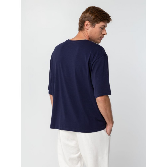 Футболка унисекс оверсайз Street Vibes, темно-синяя, размер XL/XXL