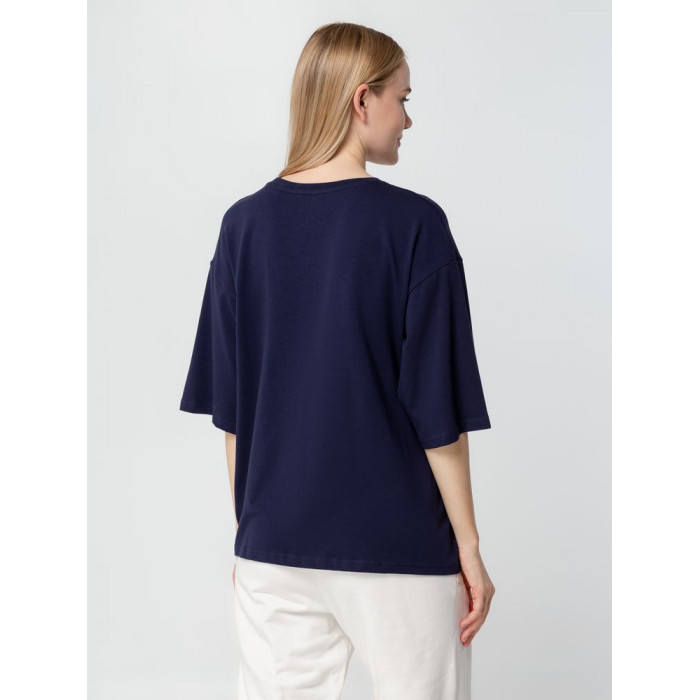 Футболка унисекс оверсайз Street Vibes, темно-синяя, размер XL/XXL